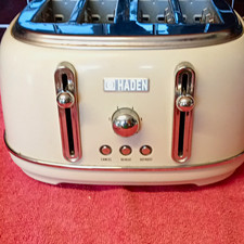Haden 4-Slice Cream Toaster 1500W 240V Defrost Reheat Cancel 6 Settings