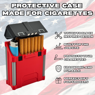 milwaukee cigarette case Milwaukee Packout Inspired Cigarette Case | The Original | 3D Printed Case