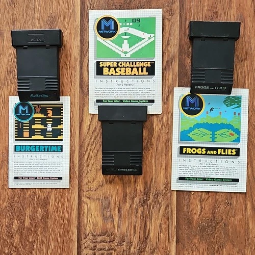 Mattel Electronics BurgerTime Bump 'N' Jump Atari 2600 1982 Arcade Manual