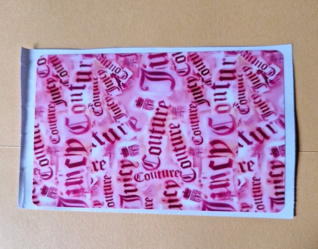 Juicy Couture Credit Debit Card Skin Sticker FULL COVER STICKER NO CHIP CUTOUT 