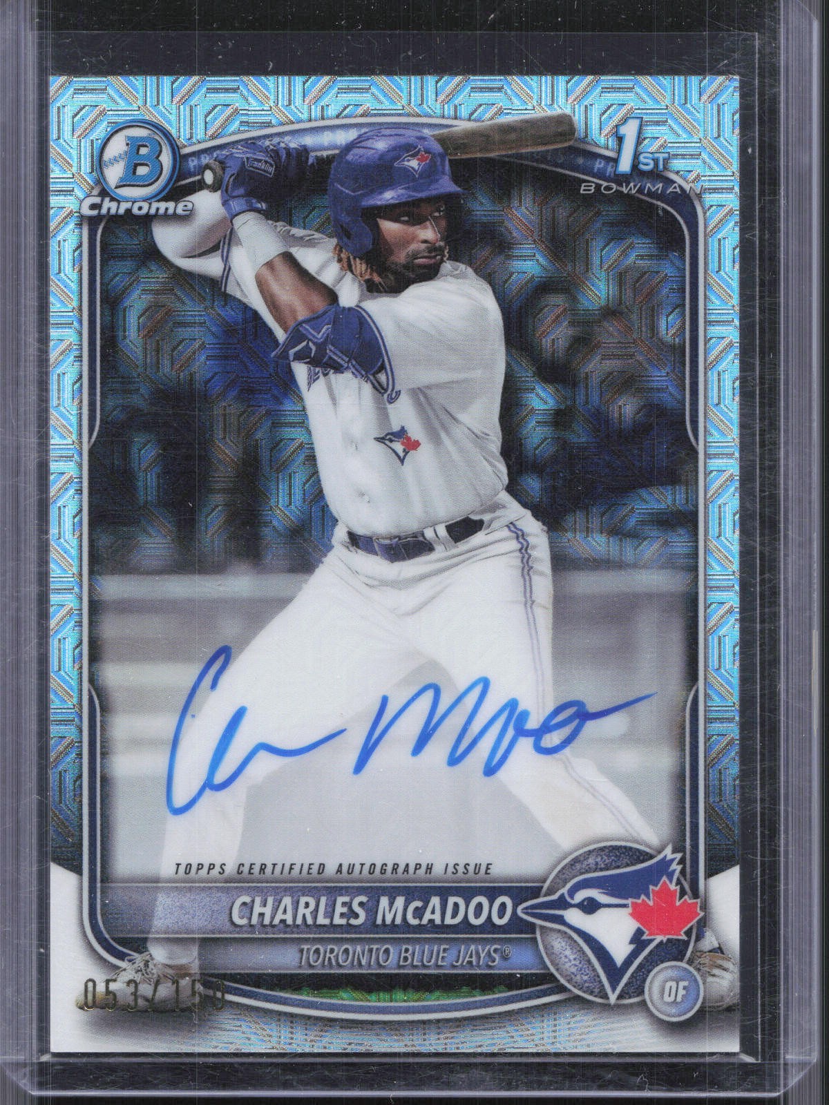 2025 Bowman #CPA-CMA Charles McAdoo 1st Chrome HTA Choice Auto /150