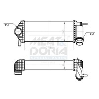 Meat & Doria LadeluftküHler LLK FüR Renault Kangoo Express 1.5 Dci 90 FW0/1
