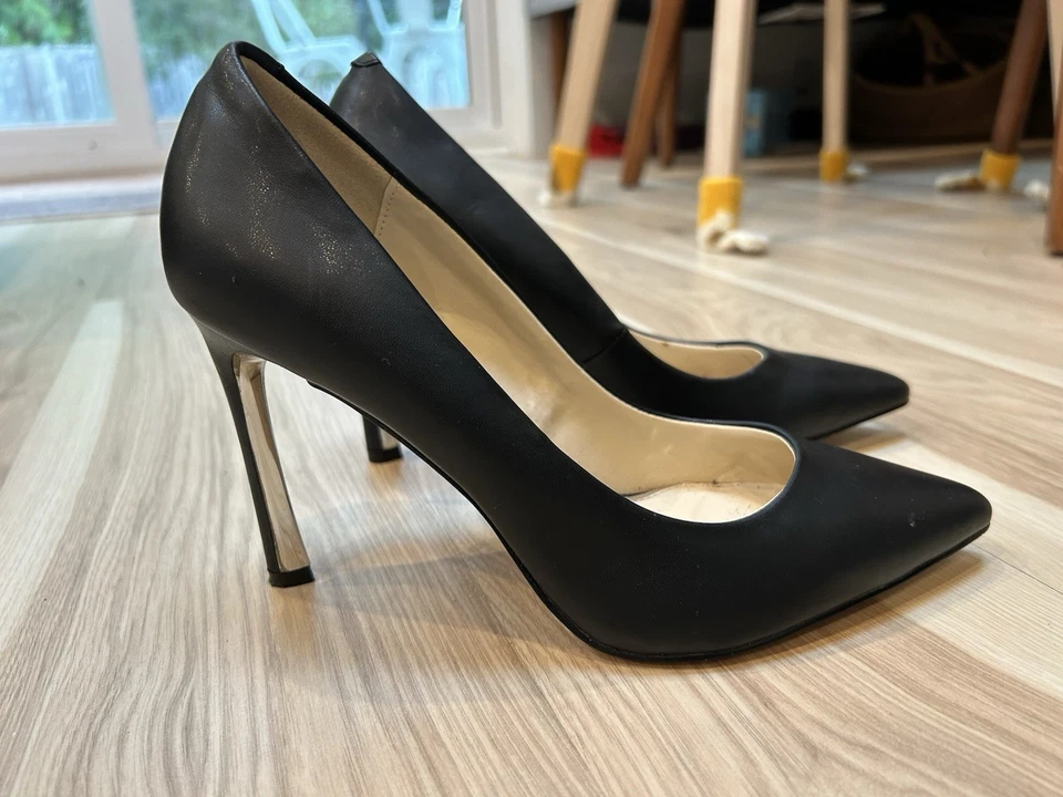 Jessica Simpson Clásico Negro Tacones de aguja Clásicos Zapatos de fiesta Talla 8 Foto 4 de 4