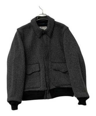 Schott A-2 Canvas Fabric Loop Beach Cloth Men s Jacket Gray Black