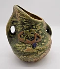 Vintage Roseville Pottery Imperial  Double Handled Vase 8" mottled textured