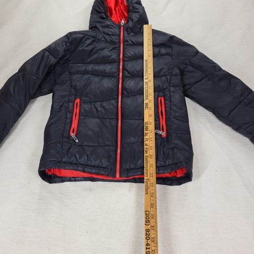 Spyder Ski Jacket Size M 10/12 Boys Kids Black Hooded Puffer Coat Snow Ski Cold - Picture 3 of 20