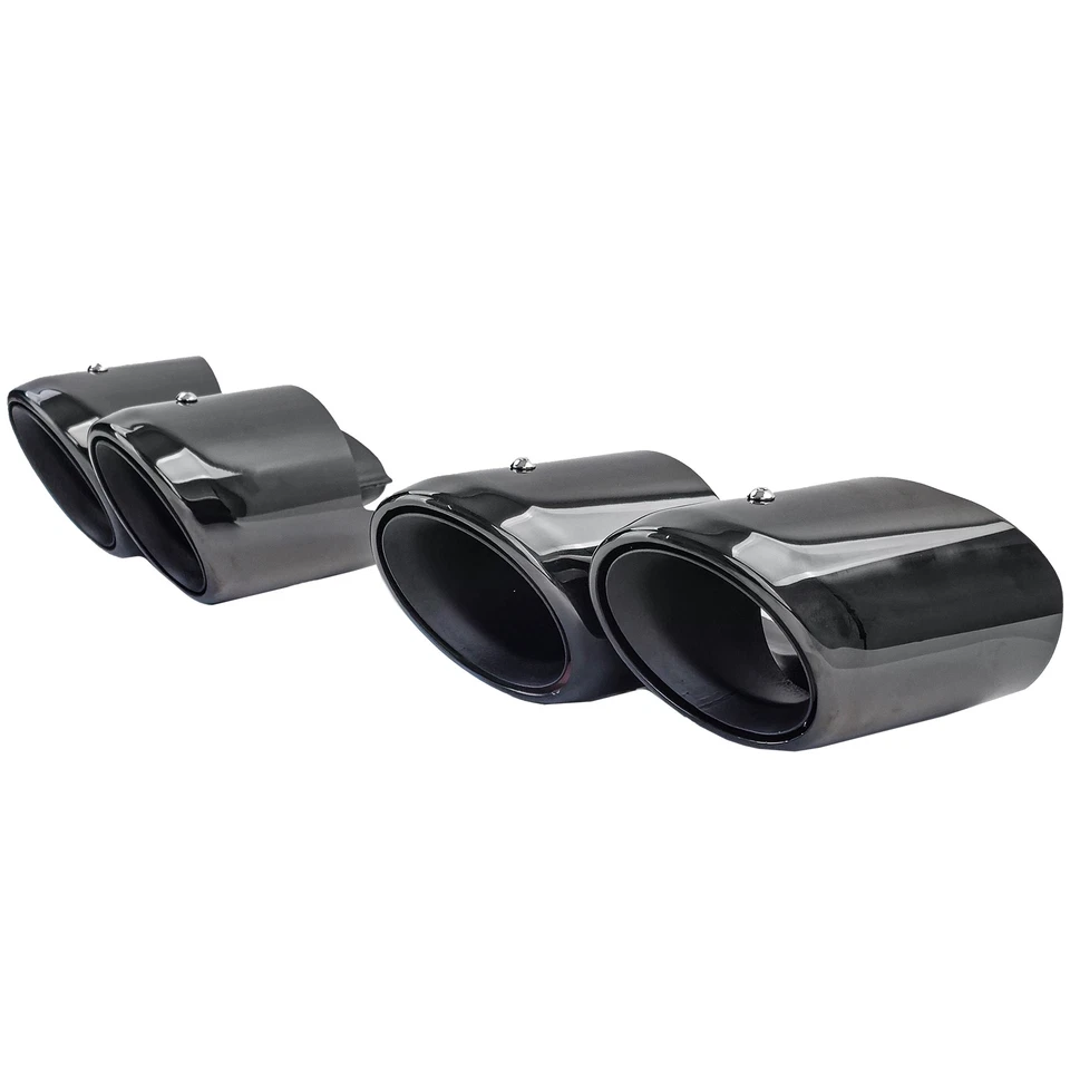 Auspuff Doppel Endrohre Schwarz passt für Porsche Panamera 971 243kW 330PS - Bild 3 von 4