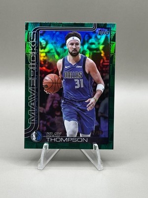 2025-26 Topps Basketball Klay Thompson GREEN FOIL /99 Season Tip Off Mavs SP