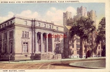 BYERS HALL & VANDERBILT-SHEFFIELD HALL, YALE UNIVERSITY. NEW HAVEN, CT