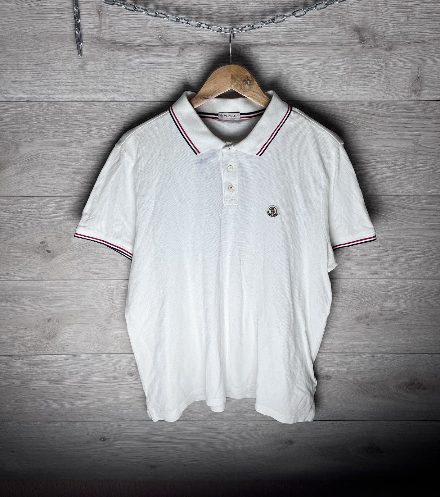 Men's Moncler Y2K Luxury Polo Shirt Size XL Original USA Casual