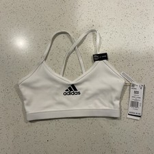 adidas women PowerReact Train Light -Support Bra White S DD