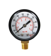 Replacement pressure gauge for airbrush compressor pressure regulator
