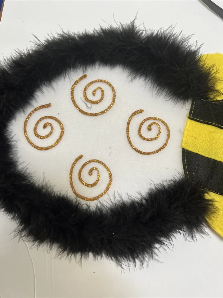 Bumble Bee Costume Bee Wings Cute Ghost Antenna Headband Hair Scrunchy Fast Ship - Image 3 of 4