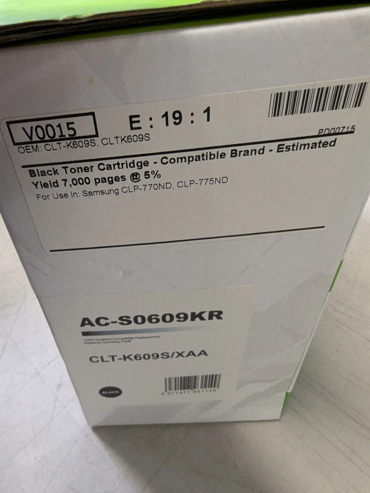 Xerox Black & Yellow Toner for Samsung CLP-770ND CLP-775ND K609S Y609S CLT-K609S - Image 3 of 3