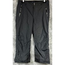 Lands End Women's Black Winter Snow Pants sz 18 14667 