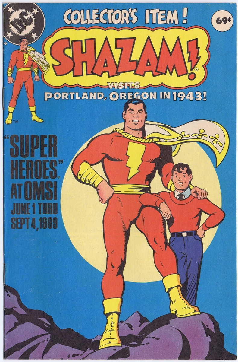 SHAZAM Visits Portland Oregon in 1943 Super Heroes at OMSI 1989 DC