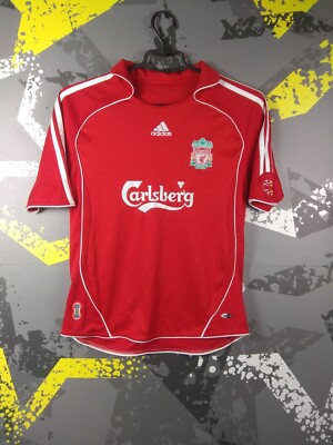 Riise Liverpool Jersey Home football shirt 2006 2008 Adidas Young