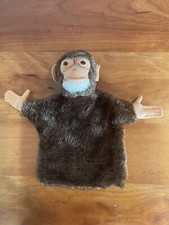 Antique Steiff mohair hand puppet brown monkey chimpanzee excellent color lovely