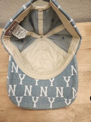 Genuine MLB Monogram Denim Ball Hat Cap NY (BLUE) 32CP85641  display picture 1