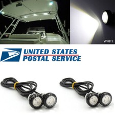 4x White Led Boat Lights Kit Waterproof Pod Bright Led Marine Interior Deck Spot