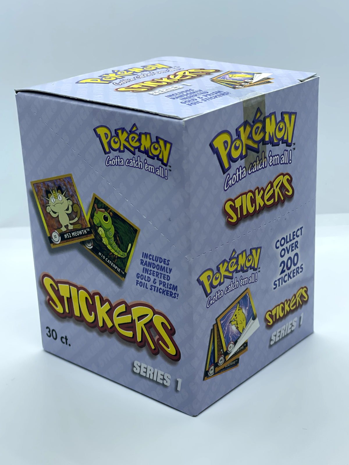 1999 Pokémon ArtBox Stickers Series 1 Factory Sealed Display Box | 30 Packs - Picture 2 of 4