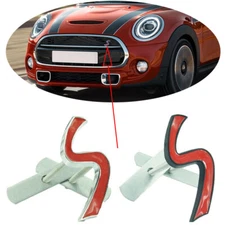 S Logo Emblem Stickers Front Grille Badge For Cooper S JCW Countryman Clubman