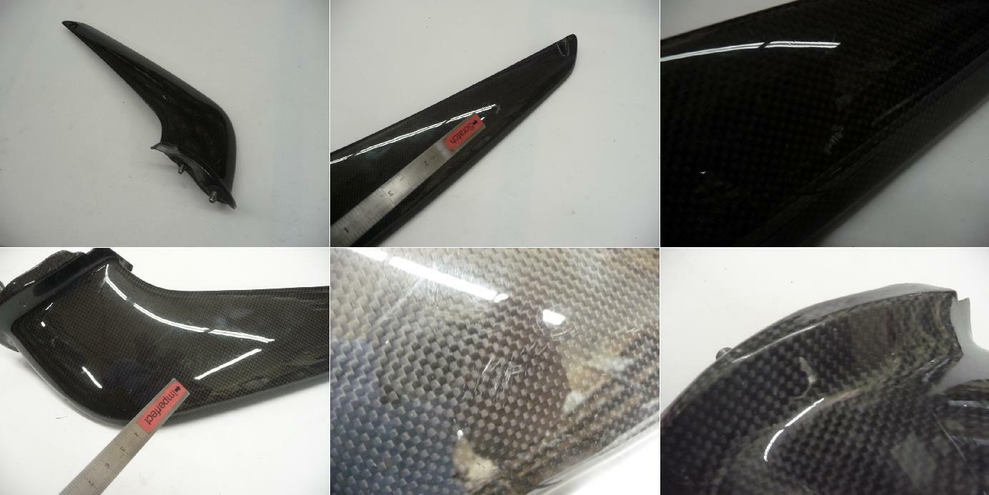 2010-15 Ferrari 458 Italia Spider Front Bumper Right Spoiler Carbon Fiber OEM A1