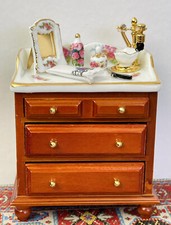 Dollshouse Vintage REUTTER Rare Sink Cabinet Miniature Bathroom Furniture