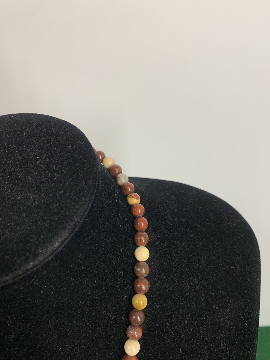 Women’s Beaded And Square Polished Ceramic/Porcelain Multicolor Necklace-18” View 5