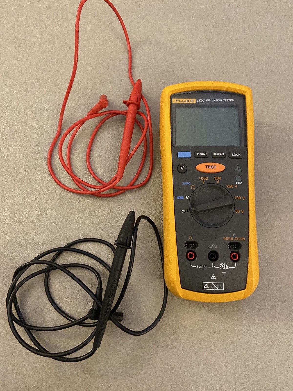 FLUKE 1507 *NEAR MINT!* MEGOHMMETER/INSULATION RESISTANCE TESTER! eBay