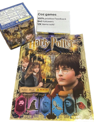 2001 Panini Harry Potter And The Philosopher's Box Of Unopened Stickers & Book