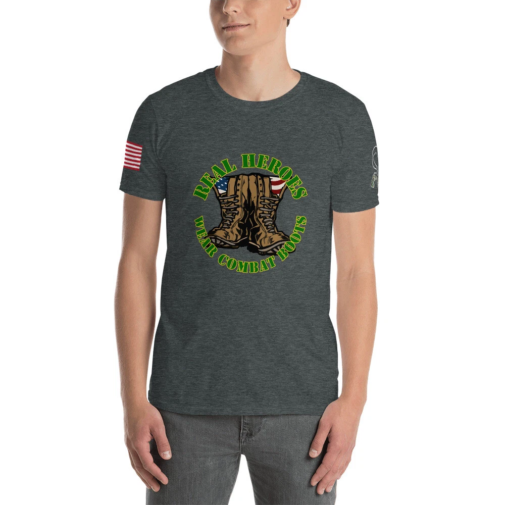 Real Heros Wear Combat Boots Short-Sleeve Unisex T-Shirt
