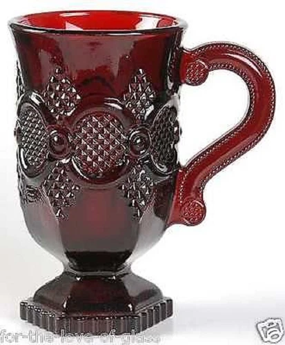 Avon Cape Cod Ruby Red Mug Cup with Handle
