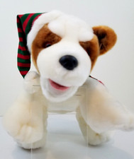 Kellytoy Puppy Dog Plush Stuffed Animal Brown White Floppy Soft Pillow 15"