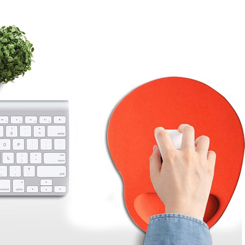 Colorful Wrist Rest Mouse Pad Microfiber Wrist Rest Pad Ergonomic Mouse Pad - Photo 5/21