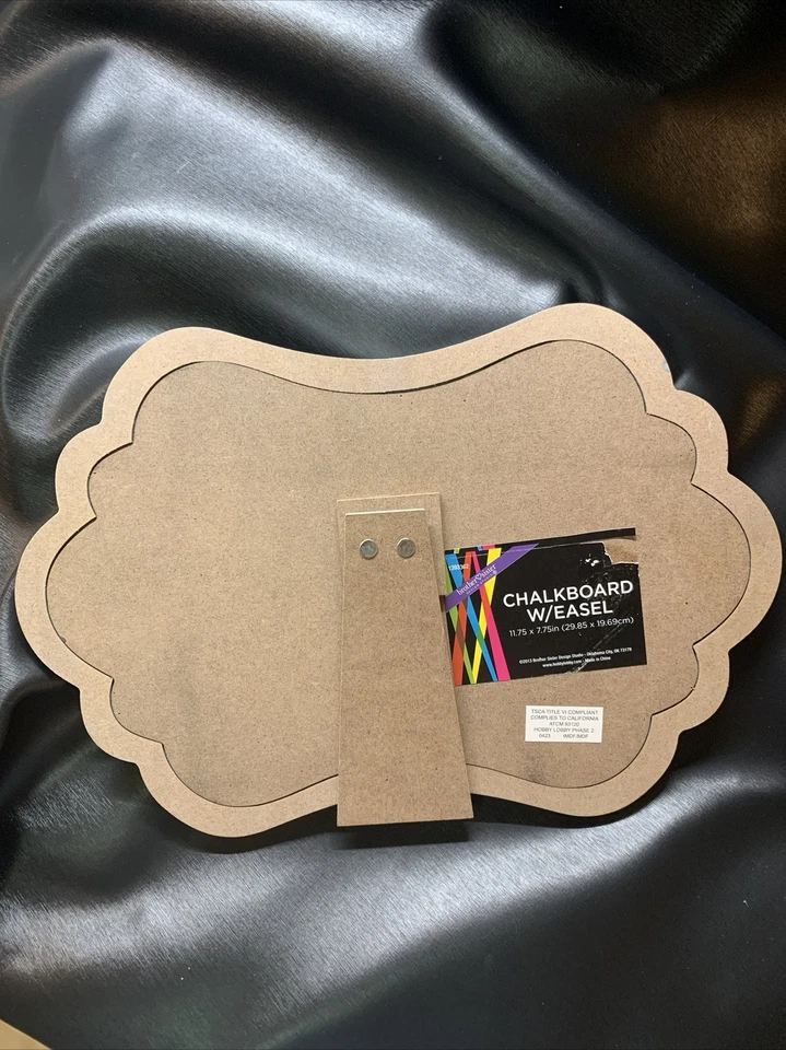 Shiny Silver Chalkboard Horizontal Easel Personalize Wedding Party 8”x11” New - Image 4 of 4