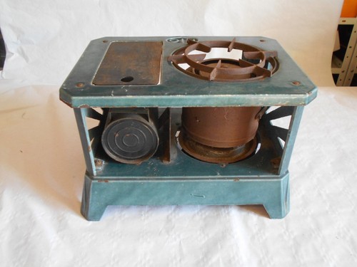 MIO Art Deco cooking stove 1920s Sunburst cast French Enamelware caravanning - 第 8/10 張圖片