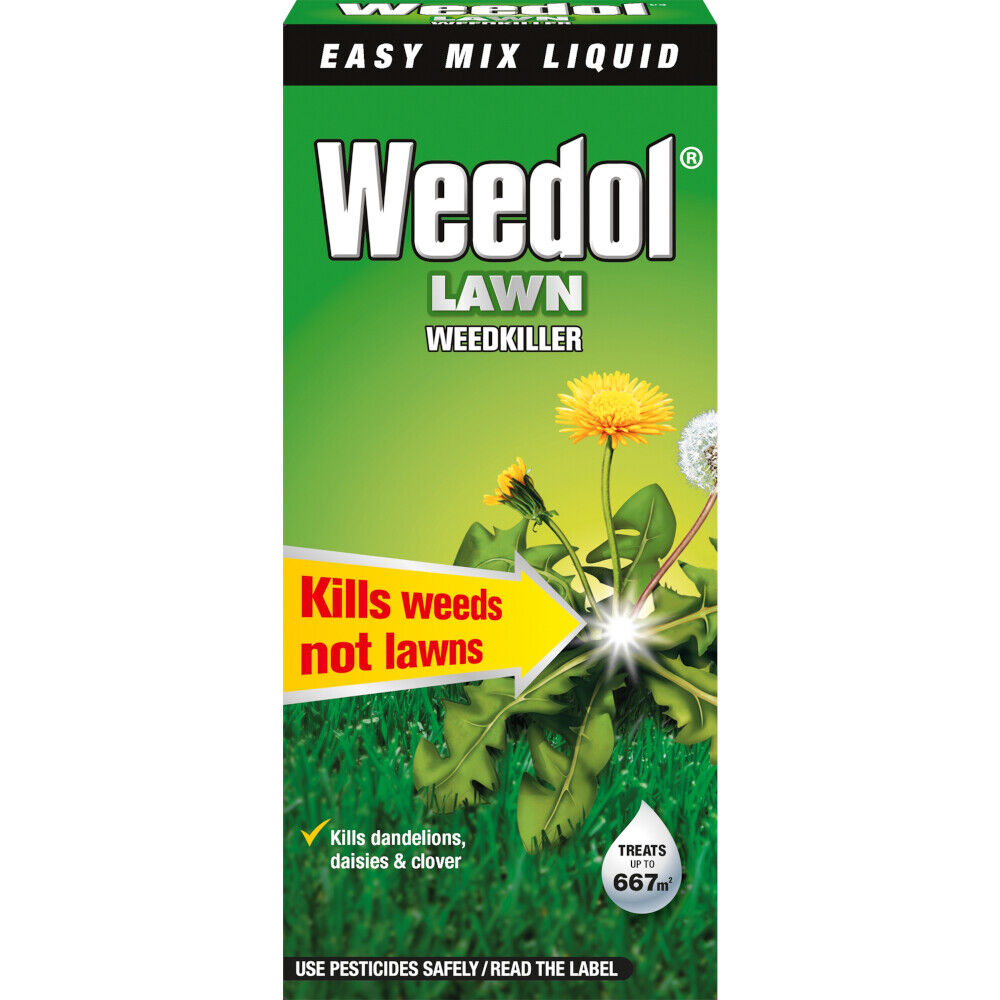 Weedol Lawn Weedkiller (Was VERDONE) Kills Weeds Not Grass 1L Concentrate
