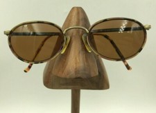 Vintage Alexander Julian Colours 206 Tortoise Gold Oval Sunglasses FRAMES ONLY