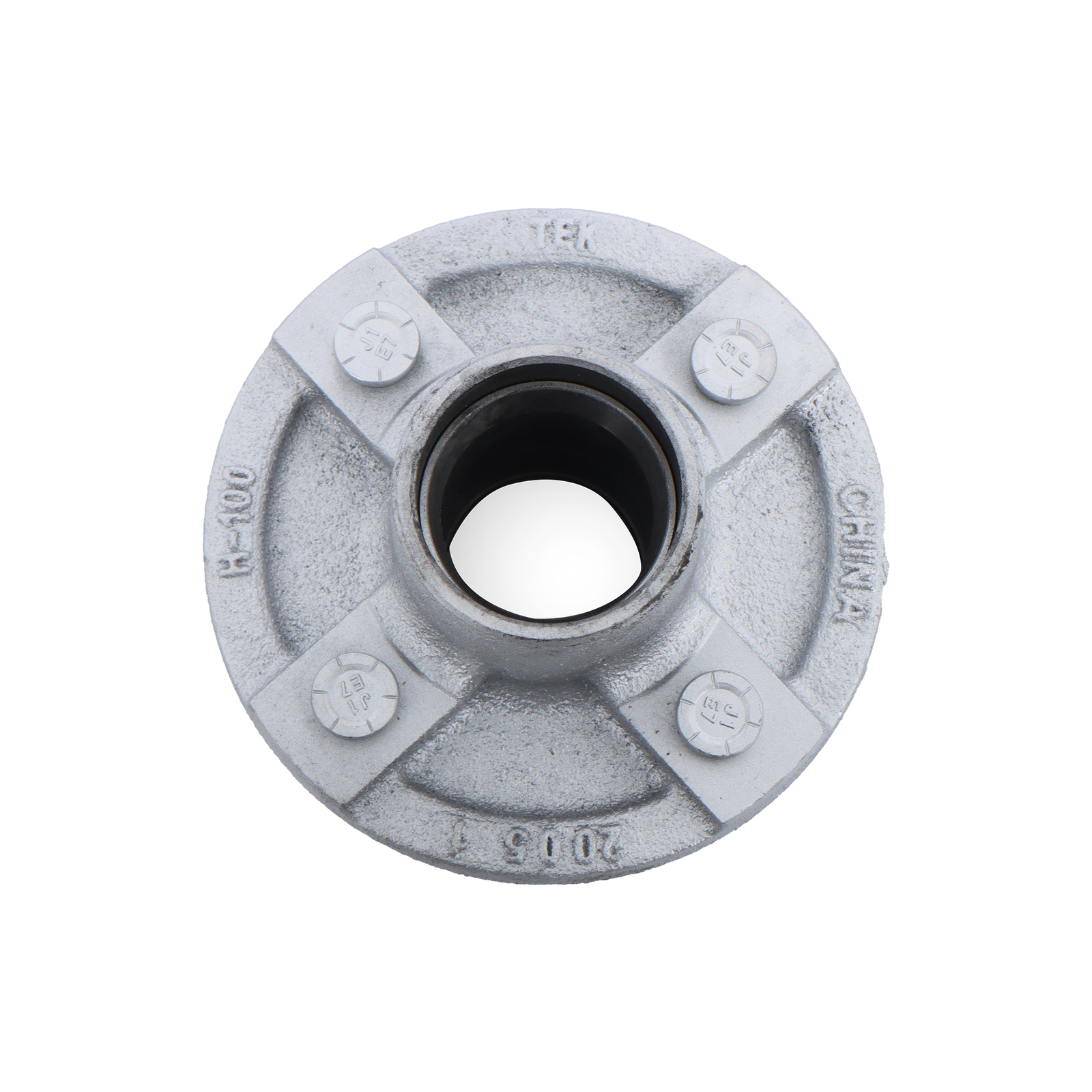 Set of 2 Trailer Axle Kits With 4 on 4" Bolt Idler 1" Hub & Round Bt8 Spindle