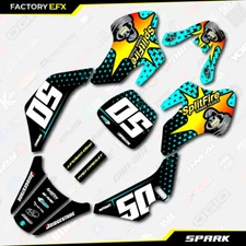 Cyan Spark Racing Graphics Kit fits Suzuki JR50 00-06 Decal Sticker JR 50