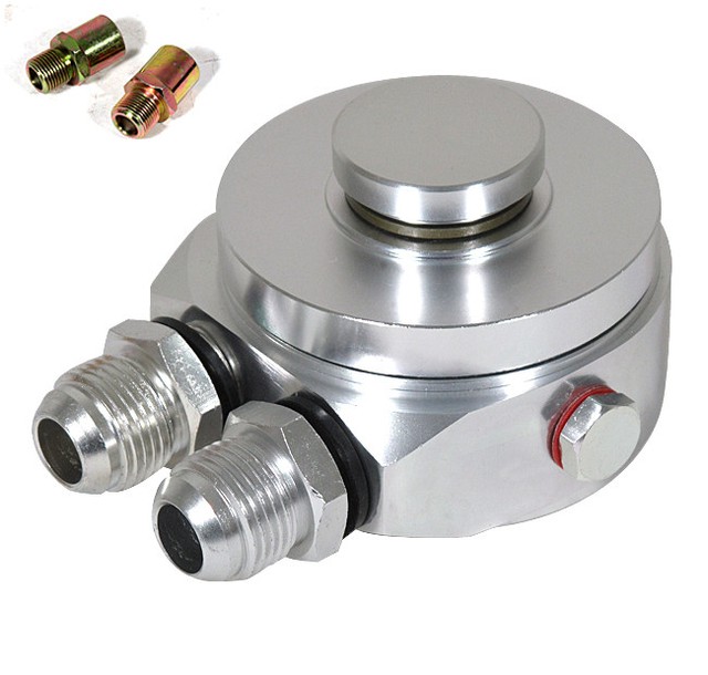 M20X1.5 Oil Pressure Gauge Filter Sandwich Adapter Plate Sensor 1/8 Npt Silver eBay
