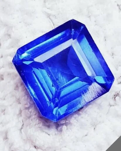 Deluxe Natural TANZANITE Sparkle Cut Carat Gem Gemstone Mine Specimen Ct Square - Image 2 of 3