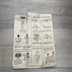 Vintage 1970 GI Joe Instructions For FANTASTIC FREEFALL FLIGHT GEAR
