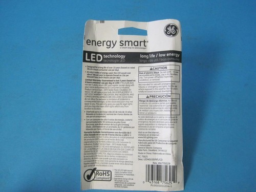 GE Energy Smart 75625 LED GU10 3050K narrow flood light bulb 4 watt 100 lumens - Picture 10 of 12