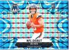 2024 Panini Mosaic - Bo Nix #271 NFL Debut Reactive Blue Mosaic Prizm (RC)