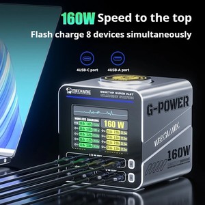 MECHANIC G-POWER GAN Desktop Fast Charging Station Wireless Charging 15W PD