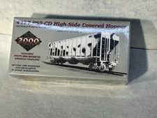 Proto 2000 Burlington Northern 2 Car Numbered Set Hi Side Covered Hoppers HO