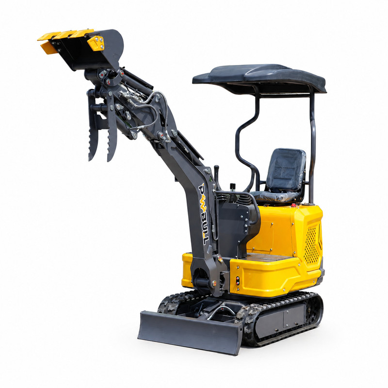 1.2 Ton Mini Excavator 13.5HP B&S EPA Gas Engine W/ Hydraulic Thumb Only IL Bid
