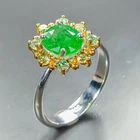 Expensive stone Natural Tsavorite Ring 925 Sterling Silver Size 8 /R471303